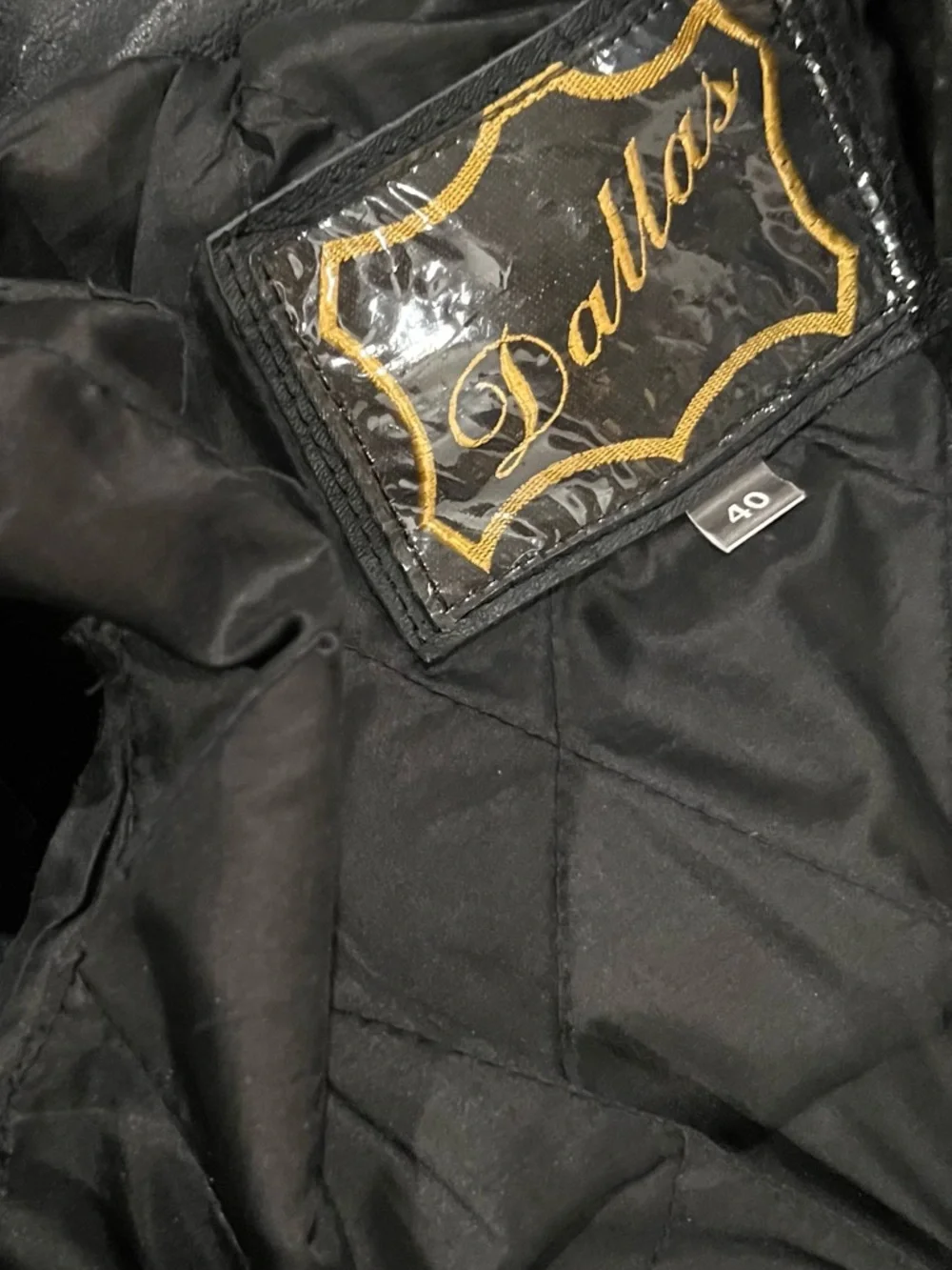 DALLAS Premium 100% Cowhide Leather Classic Black Moto Jacket Silver Hardware - Picture 13 of 14